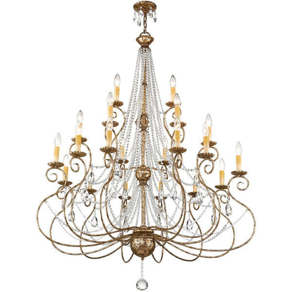 HomeRoots Multi Light Dimmable Chandelier - Modern Steel Shades for Stylish Illumination in Any Space 687744