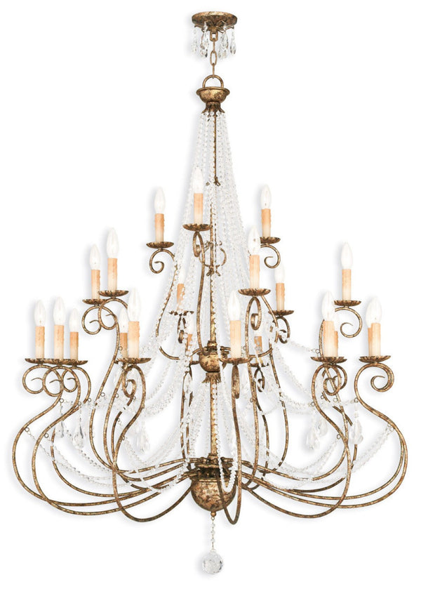HomeRoots Multi Light Dimmable Chandelier - Modern Steel Shades for Stylish Illumination in Any Space 687744