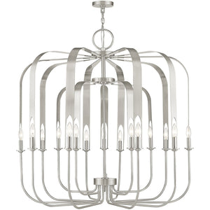 HomeRoots Multi Light Dimmable Chandelier – Modern Cylindrical Design for Elegant Ambiance in Any Space 687746