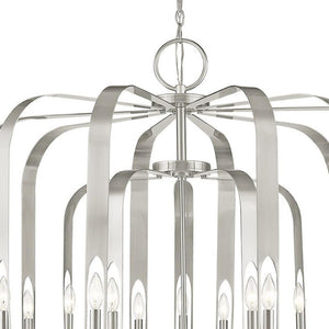 HomeRoots Multi Light Dimmable Chandelier – Modern Cylindrical Design for Elegant Ambiance in Any Space 687746