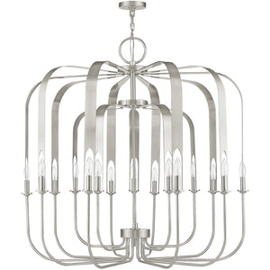 HomeRoots Multi Light Dimmable Chandelier – Modern Cylindrical Design for Elegant Ambiance in Any Space 687746