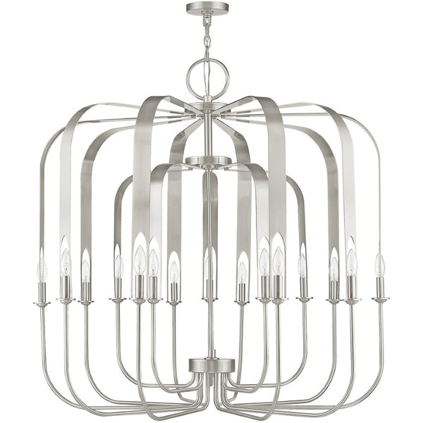 HomeRoots Multi Light Dimmable Chandelier – Modern Cylindrical Design for Elegant Ambiance in Any Space 687746