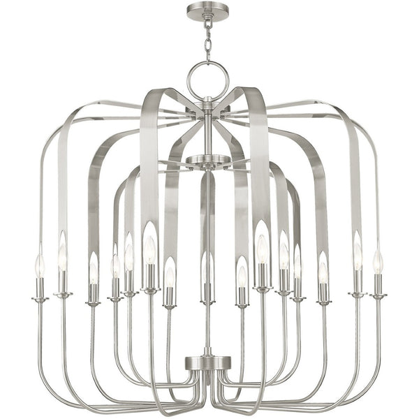 HomeRoots Multi Light Dimmable Chandelier – Modern Cylindrical Design for Elegant Ambiance in Any Space 687746