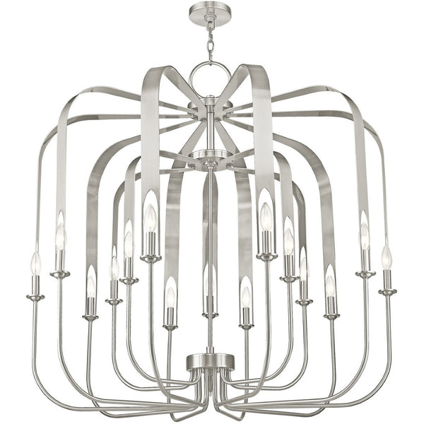 HomeRoots Multi Light Dimmable Chandelier – Modern Cylindrical Design for Elegant Ambiance in Any Space 687746