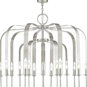HomeRoots Multi Light Dimmable Chandelier – Modern Cylindrical Design for Elegant Ambiance in Any Space 687746