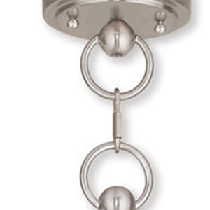 HomeRoots Five Light Dimmable Chandelier - Modern Cylinder Shades, Adjustable Ambiance for Any Room Decor 687750