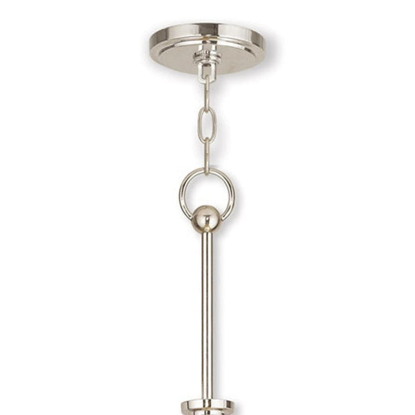HomeRoots Nickel Nine-Light Dimmable Chandelier with Opal Shades - Modern Elegance for Any Room Decor 687753