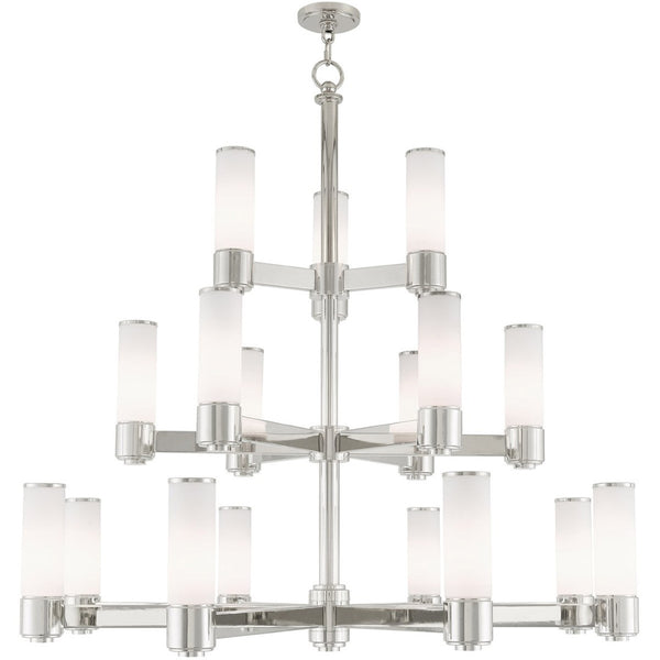 HomeRoots Multi Light Dimmable Chandelier - Modern Cylinder Design, Durable Steel, Perfect for Any Room! 687754