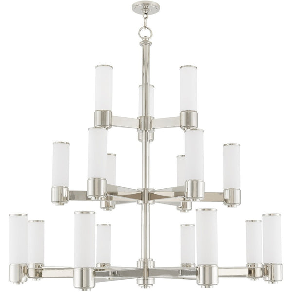 HomeRoots Multi Light Dimmable Chandelier - Modern Cylinder Design, Durable Steel, Perfect for Any Room! 687754