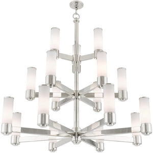 HomeRoots Multi Light Dimmable Chandelier - Modern Cylinder Design, Durable Steel, Perfect for Any Room! 687754