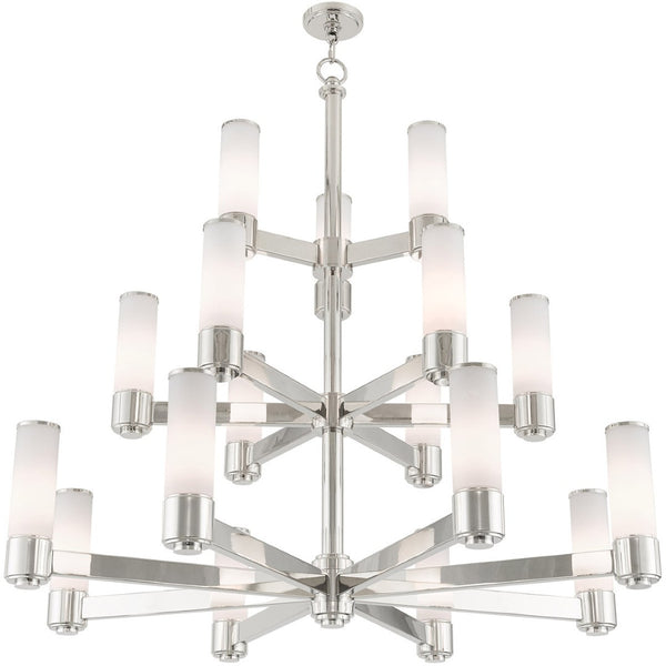 HomeRoots Multi Light Dimmable Chandelier - Modern Cylinder Design, Durable Steel, Perfect for Any Room! 687754