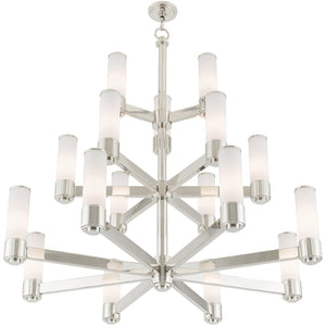 HomeRoots Multi Light Dimmable Chandelier - Modern Cylinder Design, Durable Steel, Perfect for Any Room! 687754