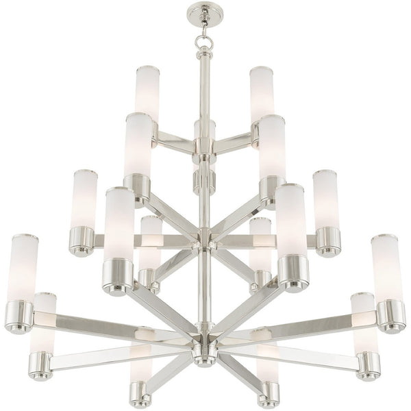 HomeRoots Multi Light Dimmable Chandelier - Modern Cylinder Design, Durable Steel, Perfect for Any Room! 687754