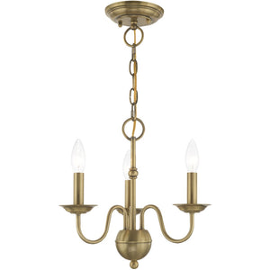 HomeRoots Three Light Dimmable Chandelier - Modern Cylindrical Shades for Elegant Atmosphere in Any Space 687755