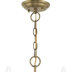 HomeRoots Three Light Dimmable Chandelier - Modern Cylindrical Shades for Elegant Atmosphere in Any Space 687755