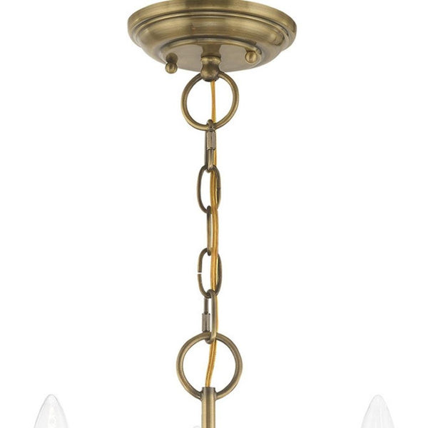 HomeRoots Three Light Dimmable Chandelier - Modern Cylindrical Shades for Elegant Atmosphere in Any Space 687755