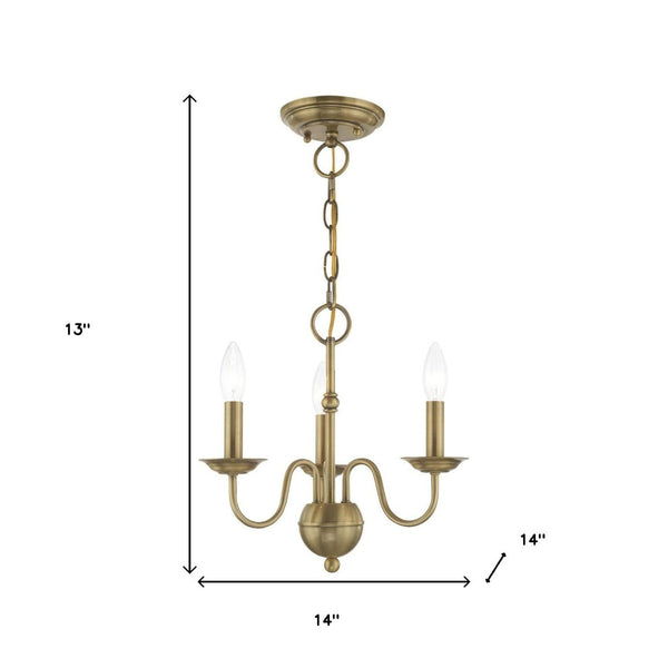 HomeRoots Three Light Dimmable Chandelier - Modern Cylindrical Shades for Elegant Atmosphere in Any Space 687755