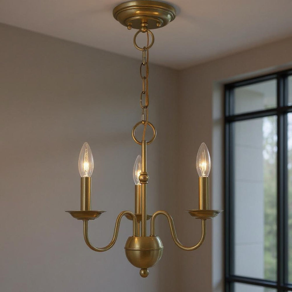 HomeRoots Three Light Dimmable Chandelier - Modern Cylindrical Shades for Elegant Atmosphere in Any Space 687755