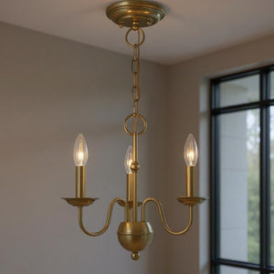 HomeRoots Three Light Dimmable Chandelier - Modern Cylindrical Shades for Elegant Atmosphere in Any Space 687755