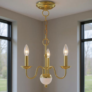 HomeRoots Three Light Dimmable Chandelier - Modern Cylinder Shades, Sleek Steel Design, Perfect Ambiance Lighting 687756