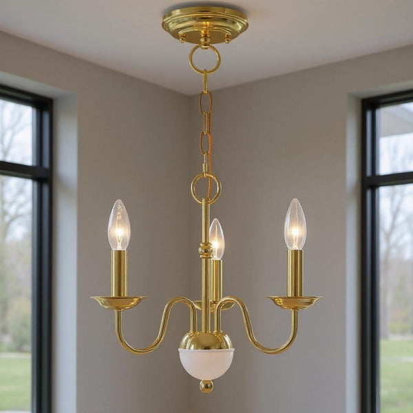 HomeRoots Three Light Dimmable Chandelier - Modern Cylinder Shades, Sleek Steel Design, Perfect Ambiance Lighting 687756