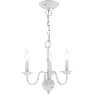 HomeRoots Three Light Dimmable Chandelier with Modern Cylinder Shades for Elegant Home Illumination & Style 687758