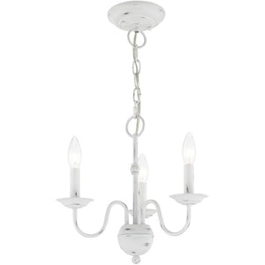 HomeRoots Three Light Dimmable Chandelier with Modern Cylinder Shades for Elegant Home Illumination & Style 687758