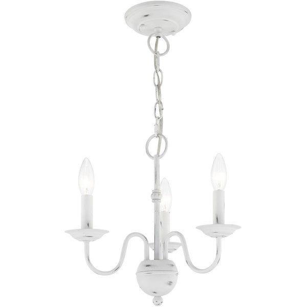 HomeRoots Three Light Dimmable Chandelier with Modern Cylinder Shades for Elegant Home Illumination & Style 687758