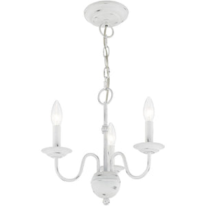 HomeRoots Three Light Dimmable Chandelier with Modern Cylinder Shades for Elegant Home Illumination & Style 687758