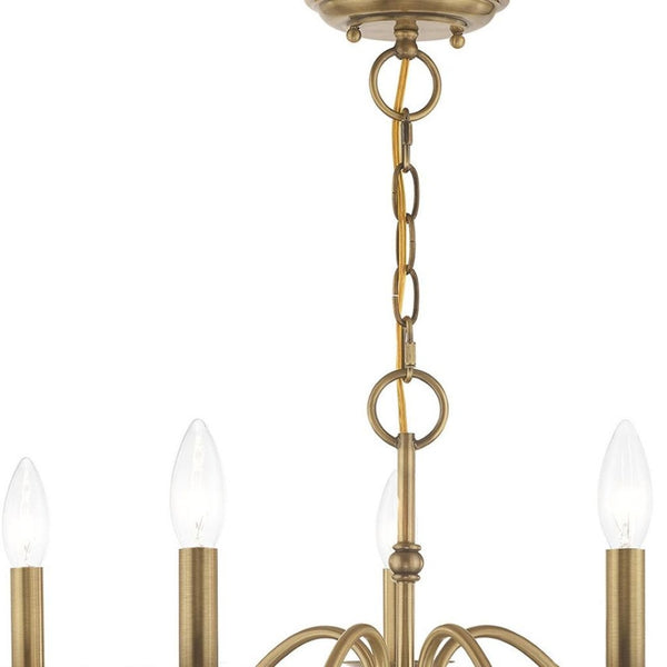 HomeRoots Five Light Dimmable Chandelier - Modern Pendant with Sleek Cylindrical Shades for Any Room Ambiance 687760
