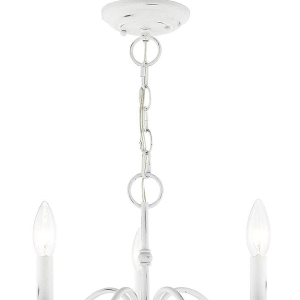 HomeRoots Five Light Dimmable Chandelier - Modern Cylindrical Shades for Adjustable Elegance in Any Space 687763