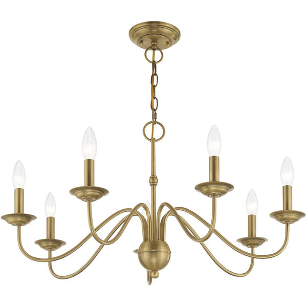 HomeRoots Seven Light Dimmable Chandelier with Sleek Cylindrical Shades for Modern Home Illumination and Style 687765