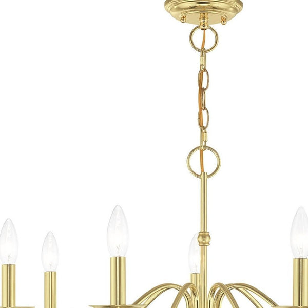 HomeRoots Seven Light Dimmable Chandelier - Sleek Modern Design with Cylindrical Shades for Versatile Illumination 687766