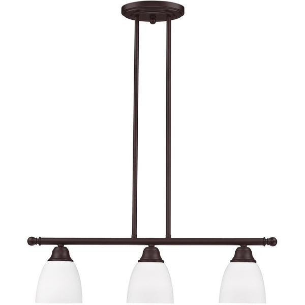 HomeRoots Bronze Three-Light Dimmable Chandelier with Unique Cylinder Shades for Modern Spaces and Ambiance 687773
