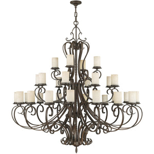 HomeRoots Bronze Multi-Light Dimmable Chandelier with Cylindrical Shades for Stylish Home Illumination 687780