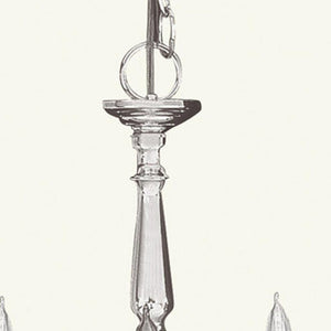 HomeRoots Nickel Five-Light Dimmable Chandelier with Elegant Fabric Shades for Warm, Ambient Illumination 687782