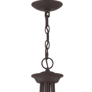 HomeRoots Bronze Four-Light Dimmable Chandelier - Modern Steel Design with Timeless Charm for Any Space 687790