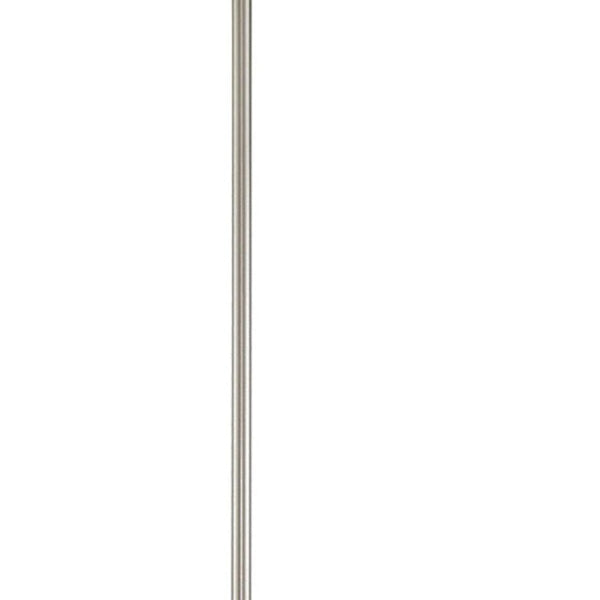 HomeRoots Nickel Contemporary Four-Light Dimmable Chandelier with Ash Gray Shades for Stylish Spaces 687793