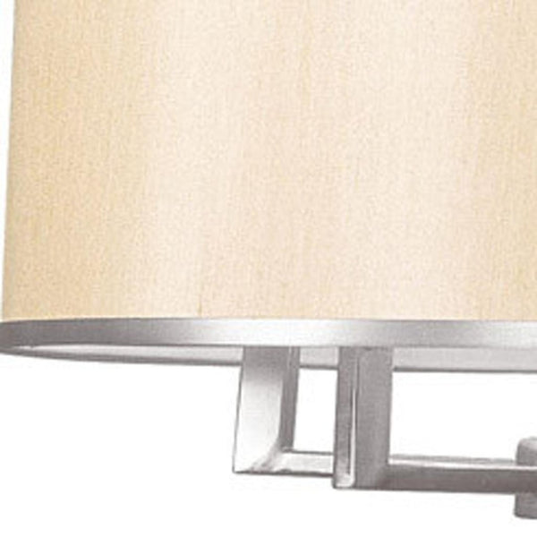 HomeRoots Four Light Dimmable Chandelier - Modern Cylinder Shades for Entryway, Dining Room & Bedroom Decor 687797