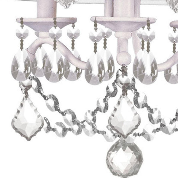 HomeRoots White Three-Light Dimmable Chandelier – Modern Cylindrical Shades for Versatile Home Lighting Decor 687798