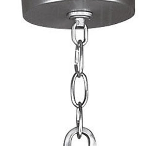 HomeRoots Nickel Seven-Light Dimmable Chandelier – Modern Metal Design with Soft Shades for Elegant Spaces 687806
