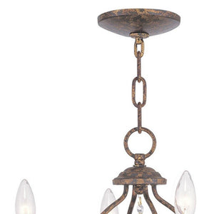 HomeRoots Four Light Dimmable Chandelier - Modern Cylinder Shades for Elegant Ambiance in Any Space 687811