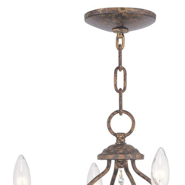 HomeRoots Four Light Dimmable Chandelier - Modern Cylinder Shades for Elegant Ambiance in Any Space 687811