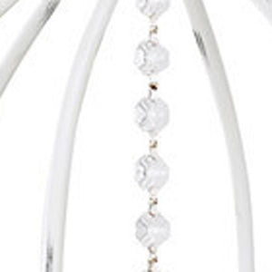 HomeRoots Six Light Dimmable Chandelier - Modern Cylinder Design for Stylish Ambiance in Any Room 687815