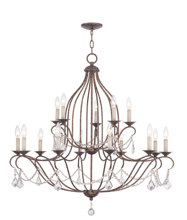 HomeRoots Multi Light Dimmable Chandelier – Modern Cylindrical Design with Adjustable Ambiance for Any Space 687821