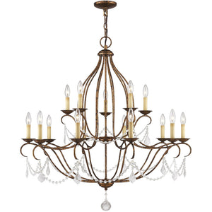 HomeRoots Multi Light Dimmable Chandelier – Modern Cylindrical Design with Adjustable Ambiance for Any Space 687821