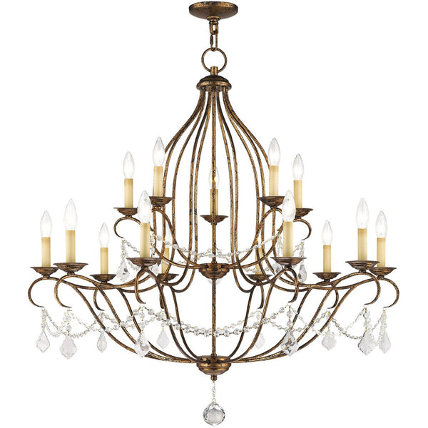 HomeRoots Multi Light Dimmable Chandelier – Modern Cylindrical Design with Adjustable Ambiance for Any Space 687821