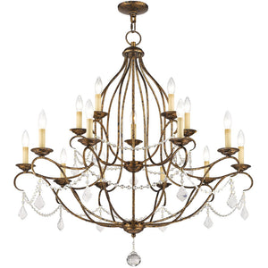 HomeRoots Multi Light Dimmable Chandelier – Modern Cylindrical Design with Adjustable Ambiance for Any Space 687821