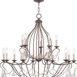 HomeRoots Multi Light Dimmable Chandelier – Modern Cylindrical Design with Adjustable Ambiance for Any Space 687821