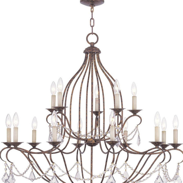 HomeRoots Multi Light Dimmable Chandelier – Modern Cylindrical Design with Adjustable Ambiance for Any Space 687821